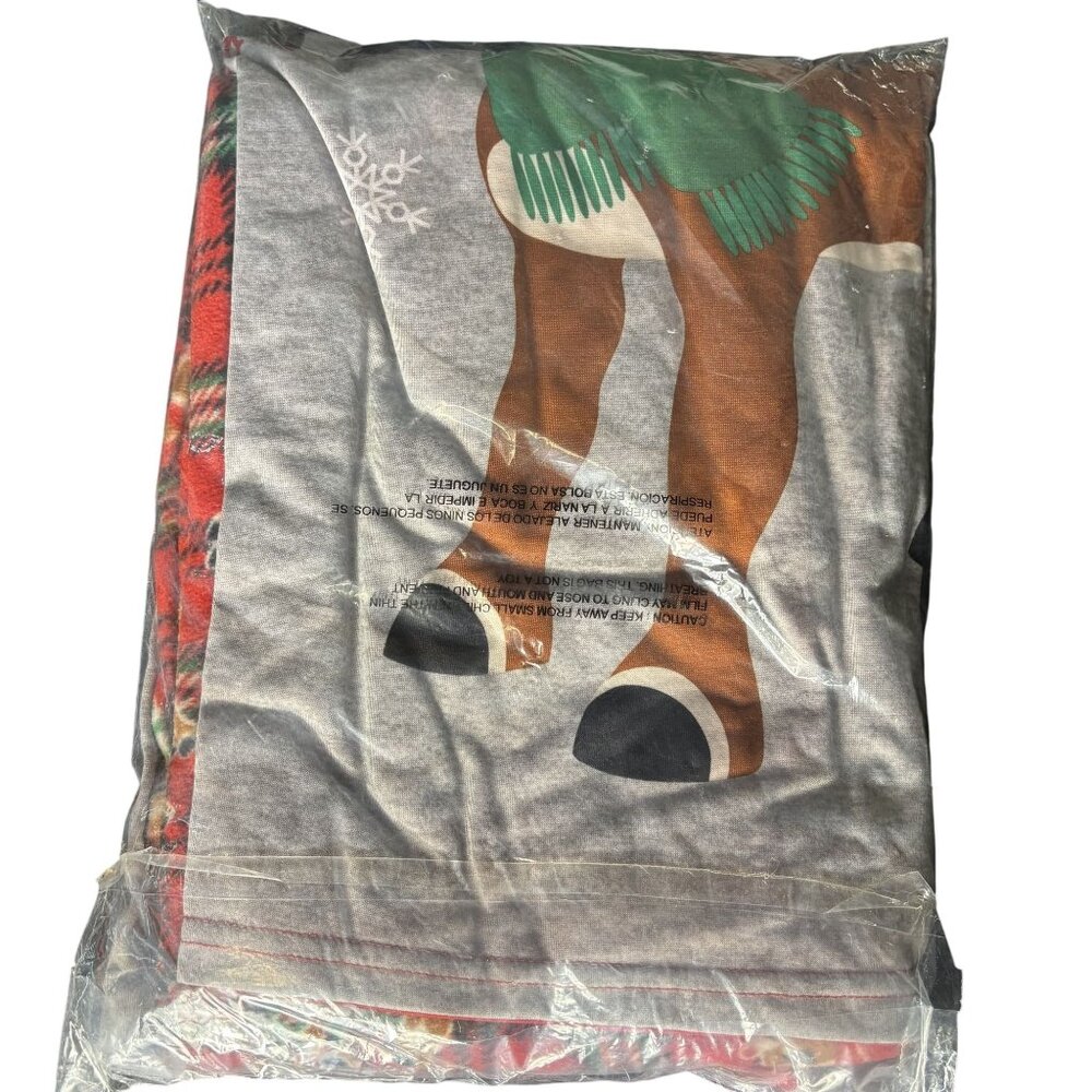 Cozy Mens Rudolph The Red-Nosed Reindeer Pajamas X-Large Gray & Red - Picture 3 of 5